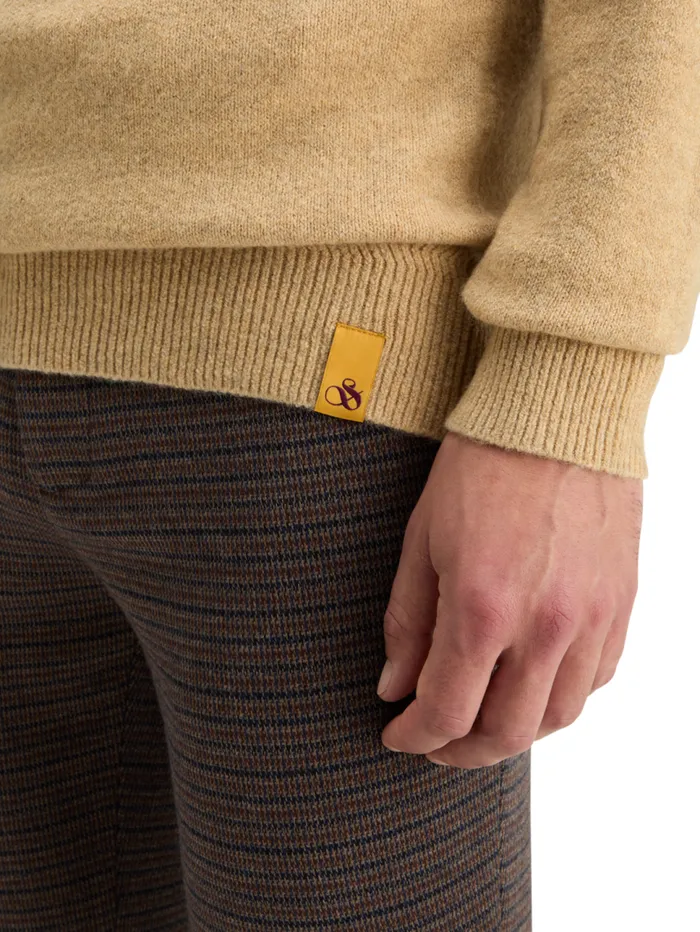SOFT KNIT REGULAR FIT SWEATER Black Men Scotch and Soda Knitwear