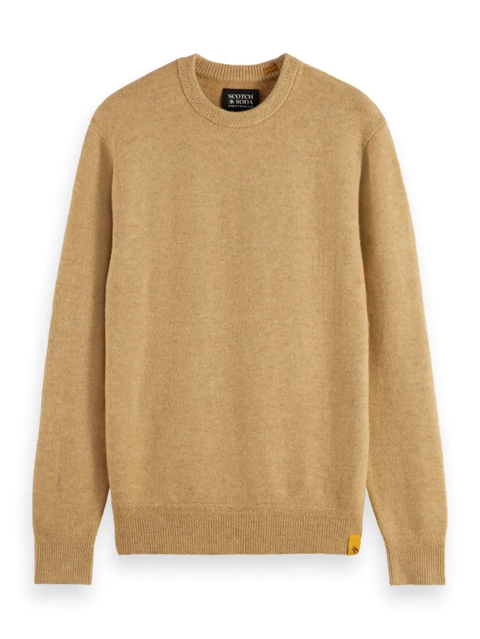 SOFT KNIT REGULAR FIT SWEATER Black Men Scotch and Soda Knitwear