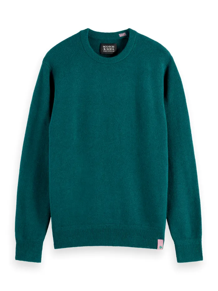 SOFT KNIT REGULAR FIT SWEATER Black Men Scotch and Soda Knitwear