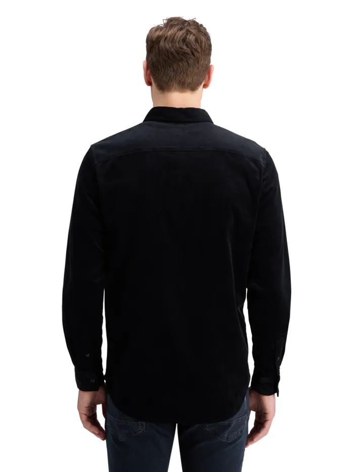 SOLID CORDUROY SHIRT Black Men Scotch and Soda Shirts