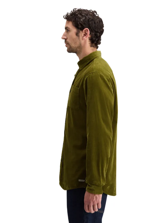SOLID CORDUROY SHIRT Black Men Scotch and Soda Shirts