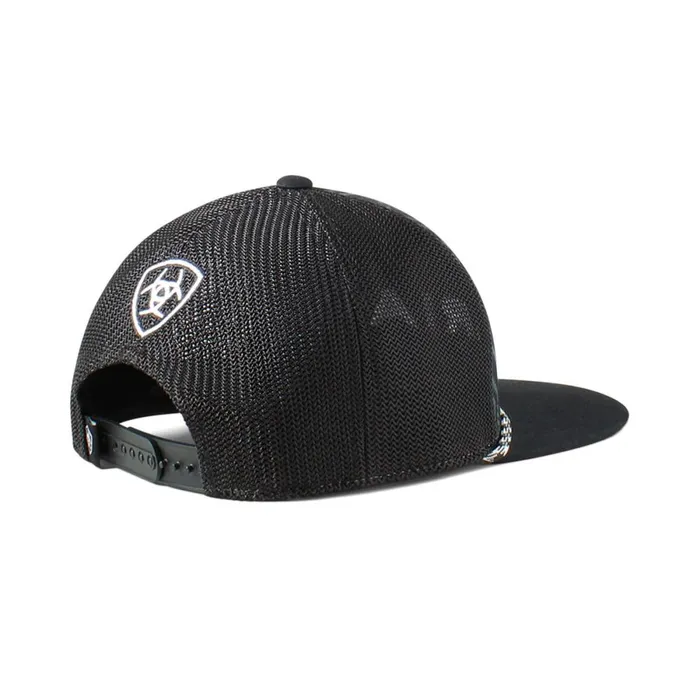 Southwest Print Logo Rope Cap Black Men Ariat Hats and Caps Southwest Print Logo Rope Cap Black Men Ariat Hats and Caps