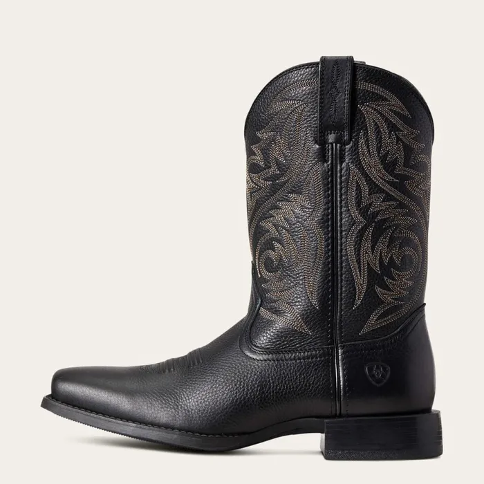 Sport Herdsman Western Boot Black Deertan Men Ariat Western Boots Sport Herdsman Western Boot Black Deertan Men Ariat Western Boots