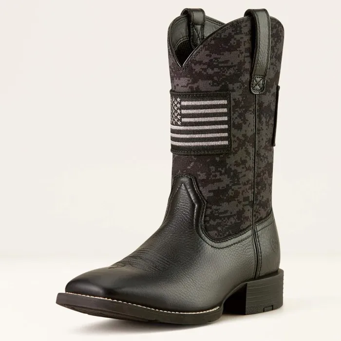 Sport Patriot Boot Ariat Black Deertan Men Ariat Western Boots