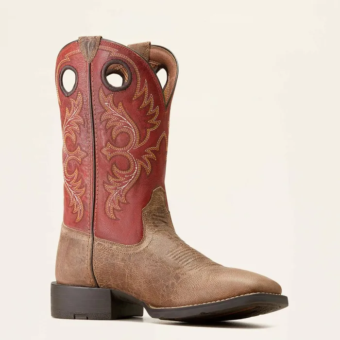 Sport Rodeo Western Boot Crazy Crunch Tan Men Ariat Western Boots Sport Rodeo Western Boot Crazy Crunch Tan Men Ariat Western Boots