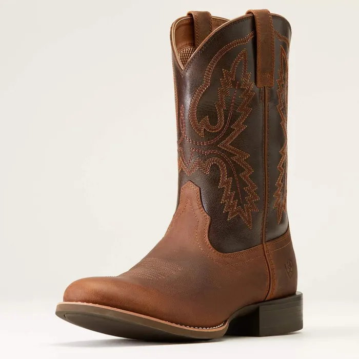 Sport Stratten Cowboy Boot Sorrel Crunch Men Ariat Western Boots