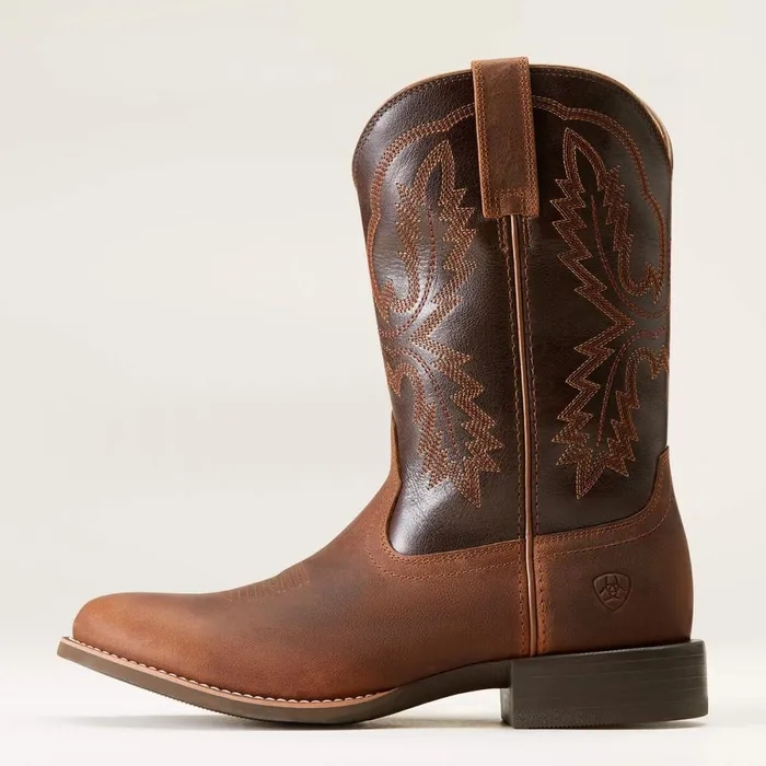 Sport Stratten Cowboy Boot Sorrel Crunch Men Ariat Western Boots Sport Stratten Cowboy Boot Sorrel Crunch Men Ariat Western Boots