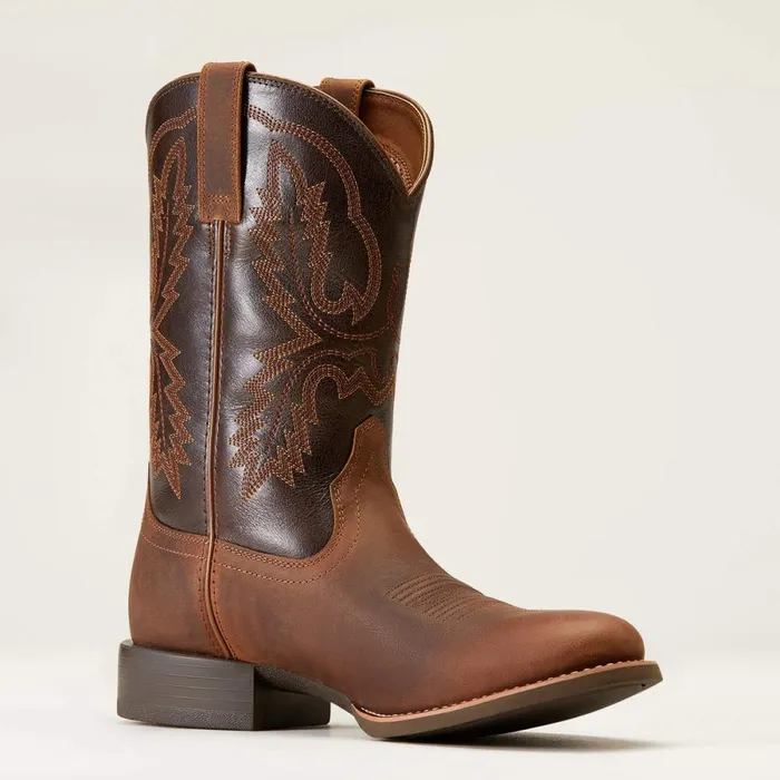 Sport Stratten Cowboy Boot Sorrel Crunch Men Ariat Western Boots Sport Stratten Cowboy Boot Sorrel Crunch Men Ariat Western Boots