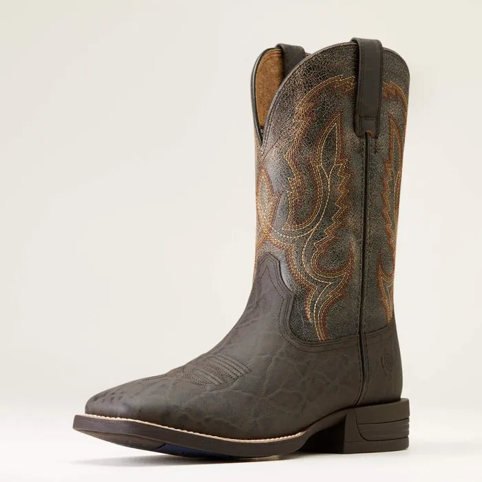 Steadfast Western Boot Chocolate Elephant Print Men Ariat Western Boots