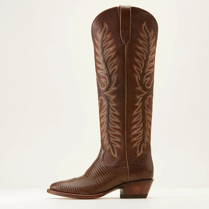 Sterling Margot StretchFit Western Boot Gilded Ring Lizardvelvet Chocolate Women Ariat Western Boots Sterling Margot StretchFit Western Boot Gilded Ring Lizardvelvet Chocolate Women Ariat Western Boots