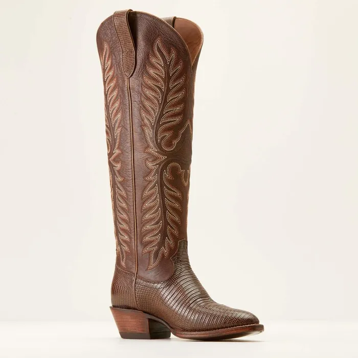 Sterling Margot StretchFit Western Boot Gilded Ring Lizardvelvet Chocolate Women Ariat Western Boots Sterling Margot StretchFit Western Boot Gilded Ring Lizardvelvet Chocolate Women Ariat Western Boots