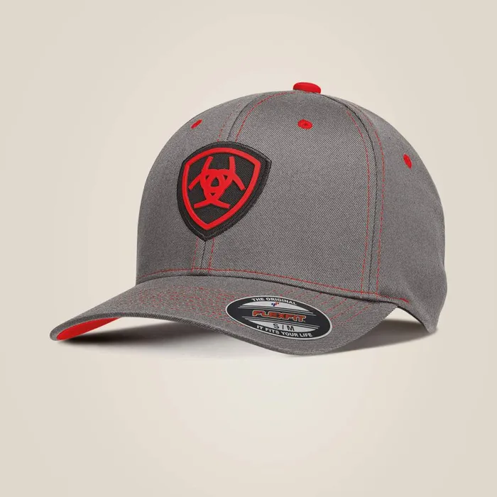Structured Cap Grey Men Ariat Hats and Caps