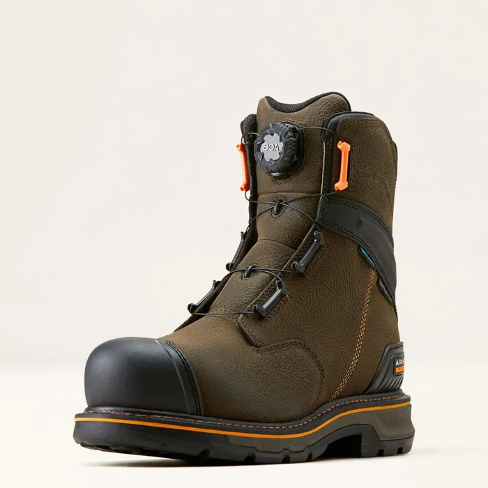 Stump Jumper 8034 BOA Waterproof Composite Toe Work Boot Iron Coffee Men Ariat Work Boots Stump Jumper 8034 BOA Waterproof Composite Toe Work Boot Iron Coffee Men Ariat Work Boots