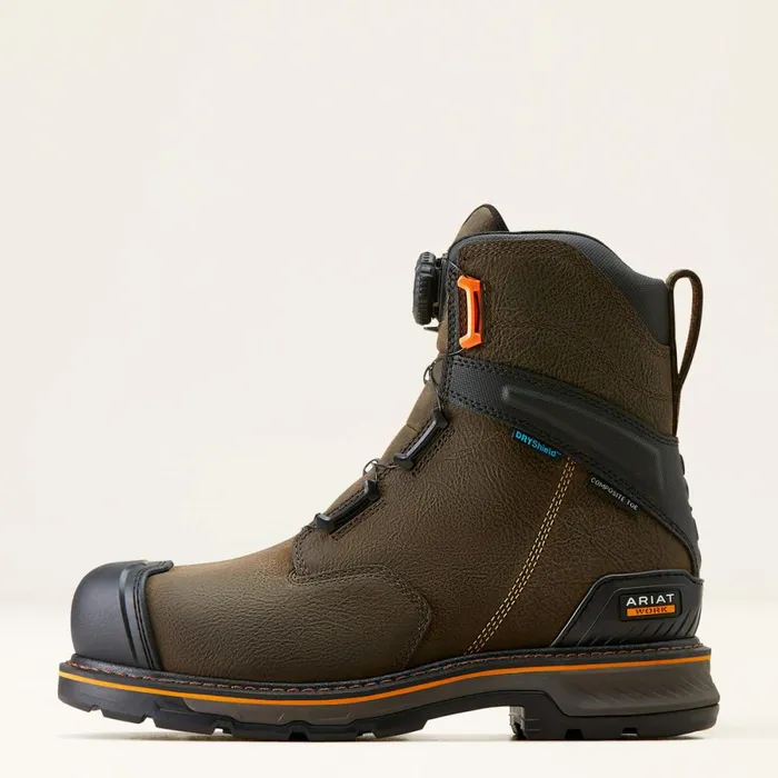 Stump Jumper 8034 BOA Waterproof Composite Toe Work Boot Iron Coffee Men Ariat Work Boots Stump Jumper 8034 BOA Waterproof Composite Toe Work Boot Iron Coffee Men Ariat Work Boots
