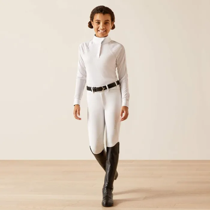 Sunstopper 30 Pro Show Shirt Whitekamron Kids Ariat English Riding Clothing Sunstopper 30 Pro Show Shirt Whitekamron Kids Ariat English Riding Clothing