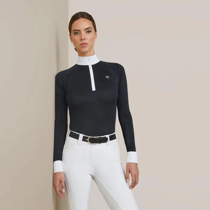 Sunstopper Pro 20 Show Shirt Show Navyashton Women Ariat English Riding