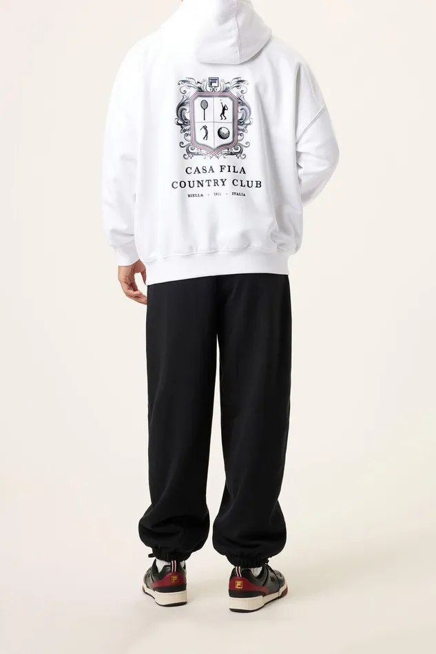 Sweatshirts and Hoodies Women Fila Casa Fila Crest Country Club Hoodie 100 White Sweatshirts and Hoodies Women Fila Casa Fila Crest Country Club Hoodie 100 White