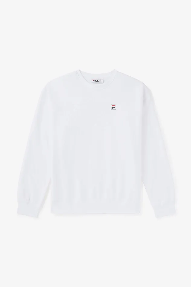 Sweatshirts and Hoodies Women Fila Classic Relaxed Sweatshirt 100 White
