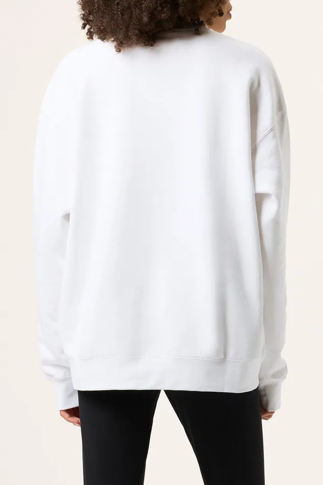 Sweatshirts and Hoodies Women Fila Classic Relaxed Sweatshirt 100 White Sweatshirts and Hoodies Women Fila Classic Relaxed Sweatshirt 100 White