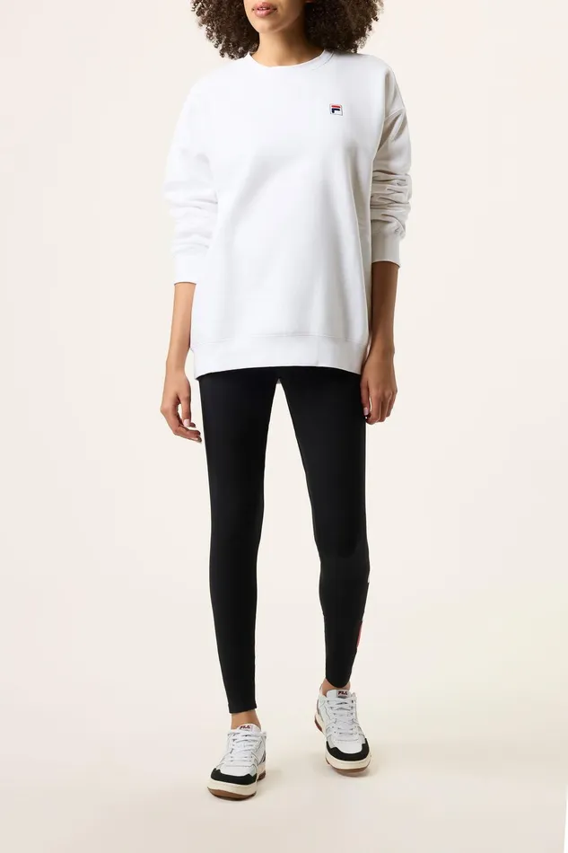 Sweatshirts and Hoodies Women Fila Classic Relaxed Sweatshirt 100 White Sweatshirts and Hoodies Women Fila Classic Relaxed Sweatshirt 100 White