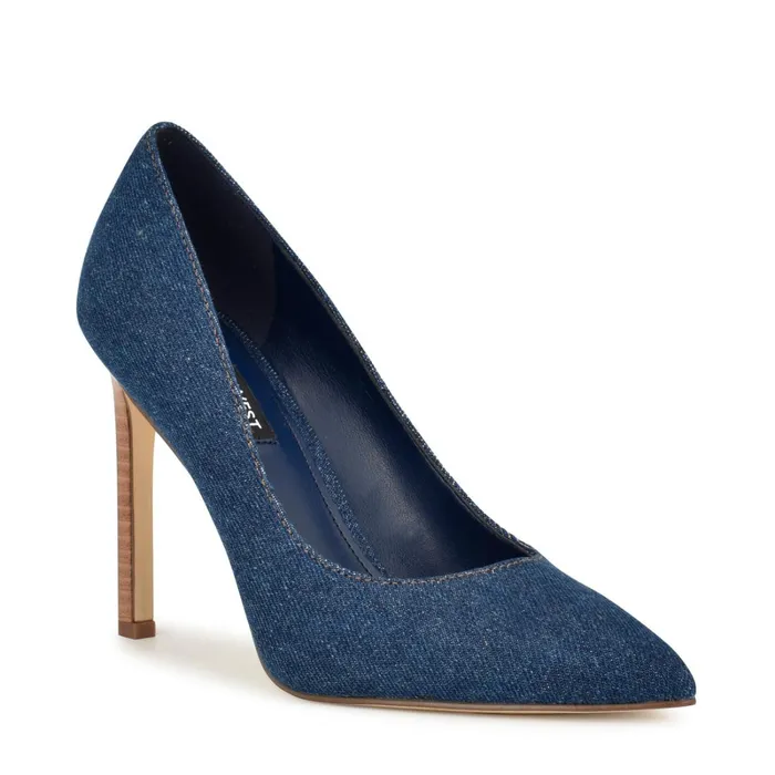 Tatiana Pointy Toe Pumps Blue Women Nine West Pumps Tatiana Pointy Toe Pumps Blue Women Nine West Pumps