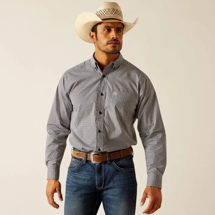 Tatum Classic Fit Shirt Dress Blues Men Ariat Button Down Shirts