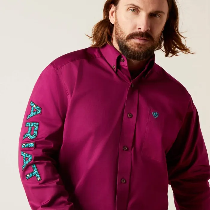 Team Logo Twill Classic Fit Shirt Bella Donna Men Ariat Button Down Shirts