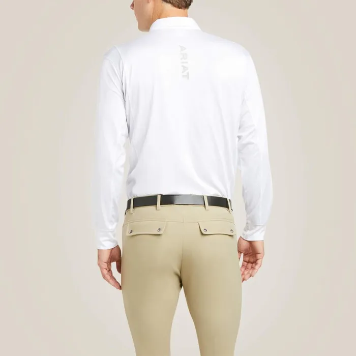 TEK Long Sleeve Show Shirt White Men Ariat English Riding