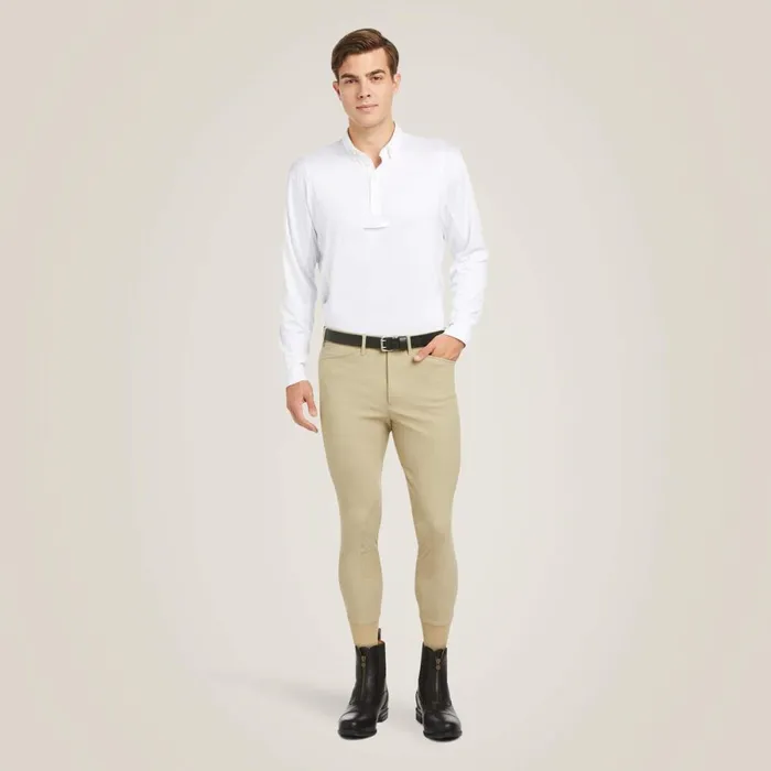 TEK Long Sleeve Show Shirt White Men Ariat English Riding