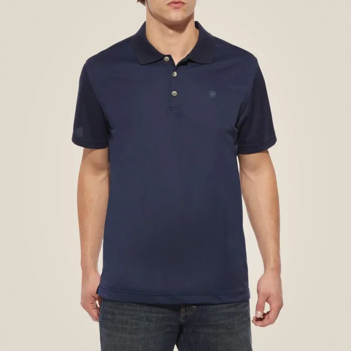 TEK Polo Navy Men Ariat TShirts and Polos