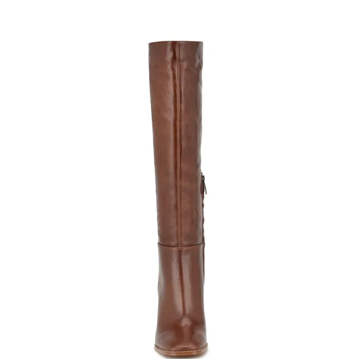 Temas Dress Boots Dark Natural Women Nine West Boots and Booties Temas Dress Boots Dark Natural Women Nine West Boots and Booties