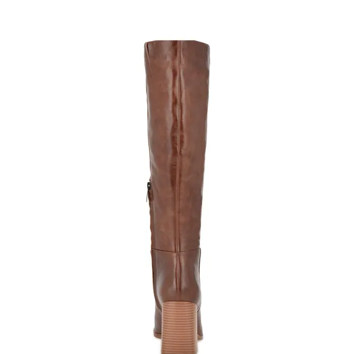 Temas Dress Boots Dark Natural Women Nine West Boots and Booties Temas Dress Boots Dark Natural Women Nine West Boots and Booties
