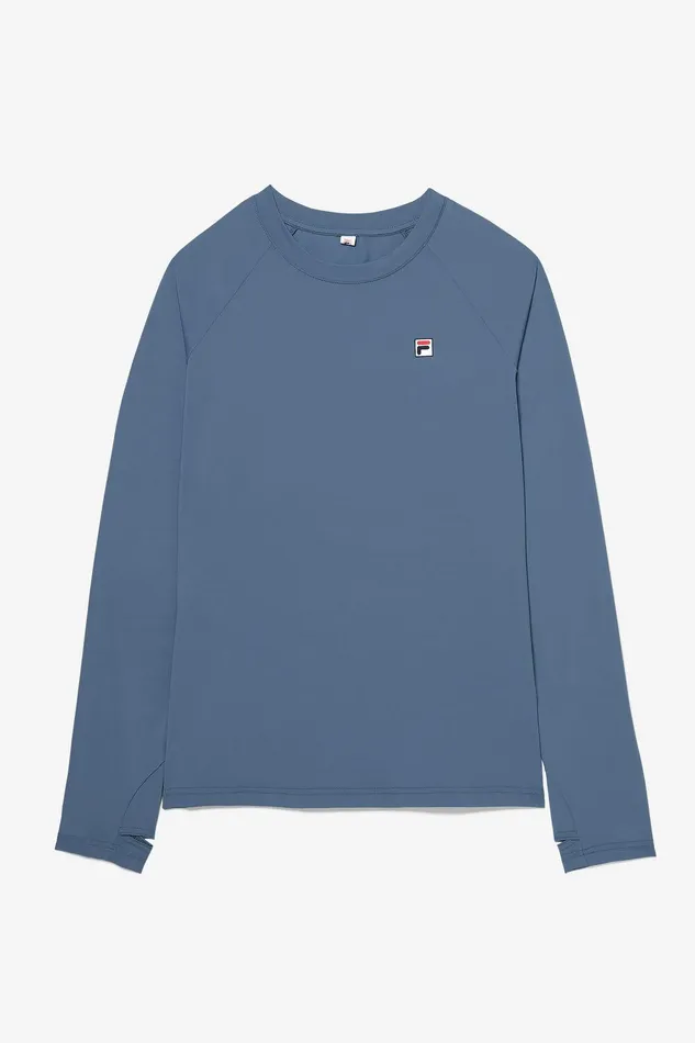 Tennis Women Fila Tennis Essentials Long Sleeve UV Blocker 492 Elemental Blue