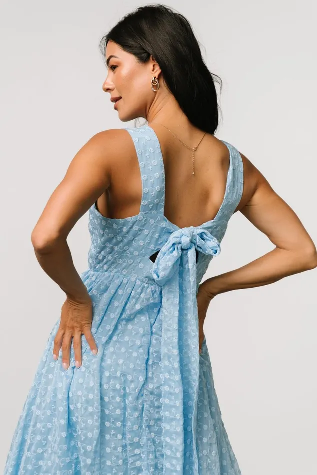 Thalia Embroidered Tank Midi Dress Blue Women Baltic Born Tulle Styles Thalia Embroidered Tank Midi Dress Blue Women Baltic Born Tulle Styles