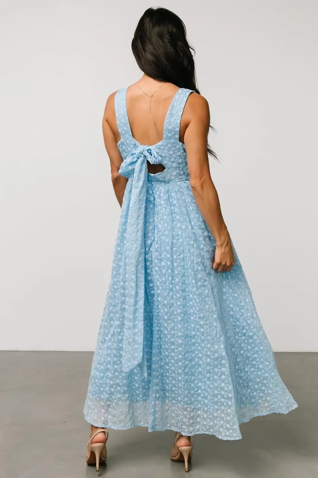 Thalia Embroidered Tank Midi Dress Blue Women Baltic Born Tulle Styles Thalia Embroidered Tank Midi Dress Blue Women Baltic Born Tulle Styles