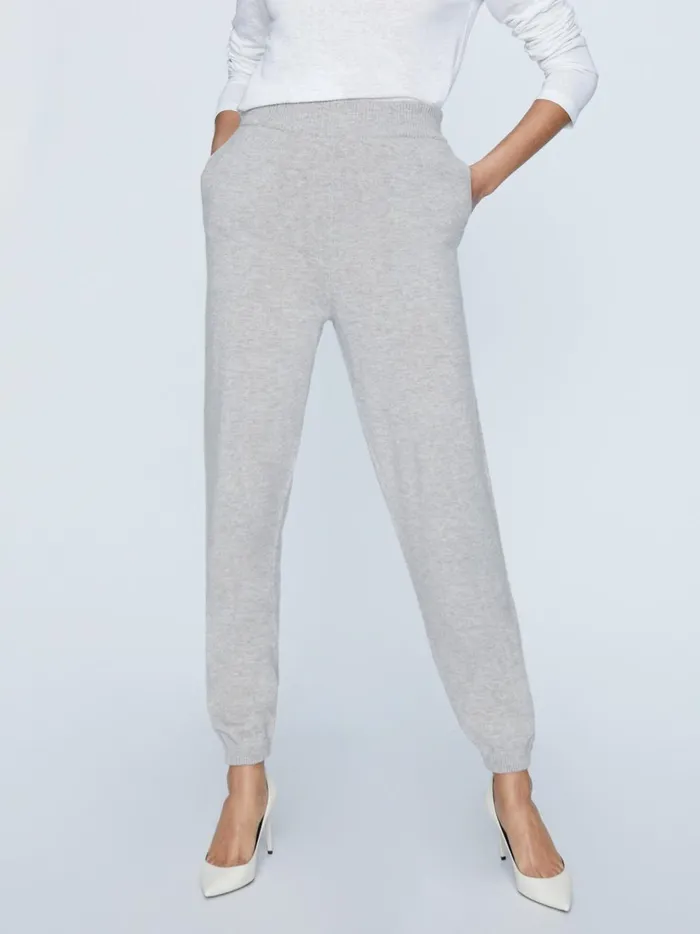 The Andre Luxe Cashmere Pant Light Chia Melange Women Brochu Walker Bottoms