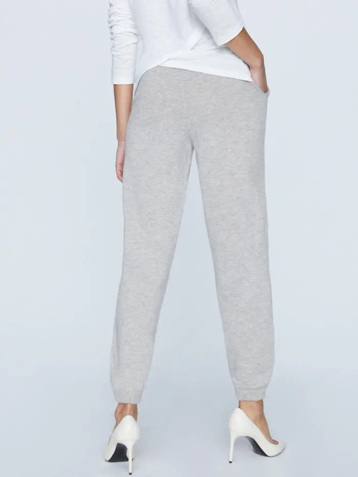 The Andre Luxe Cashmere Pant Light Chia Melange Women Brochu Walker Bottoms
