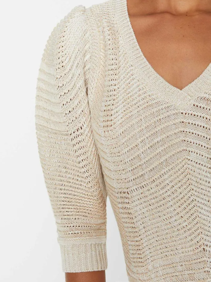 The Arya Vee Sweater Havana Marl Women Brochu Walker Sweaters