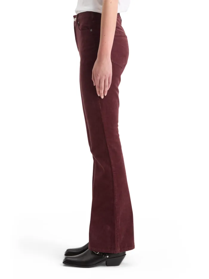 THE CHARM CLASSIC FLARED JEANS IN COLOURED STRETCH CORDUROY Navy Women Scotch and Soda Jeans THE CHARM CLASSIC FLARED JEANS IN COLOURED STRETCH CORDUROY Navy Women Scotch and Soda Jeans