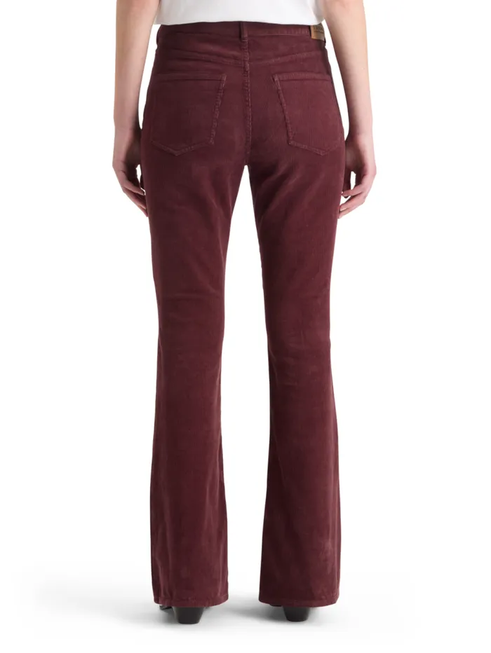 THE CHARM CLASSIC FLARED JEANS IN COLOURED STRETCH CORDUROY Navy Women Scotch and Soda Jeans THE CHARM CLASSIC FLARED JEANS IN COLOURED STRETCH CORDUROY Navy Women Scotch and Soda Jeans