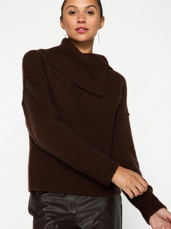 The Elian Pullover Carob Women Brochu Walker Sweaters