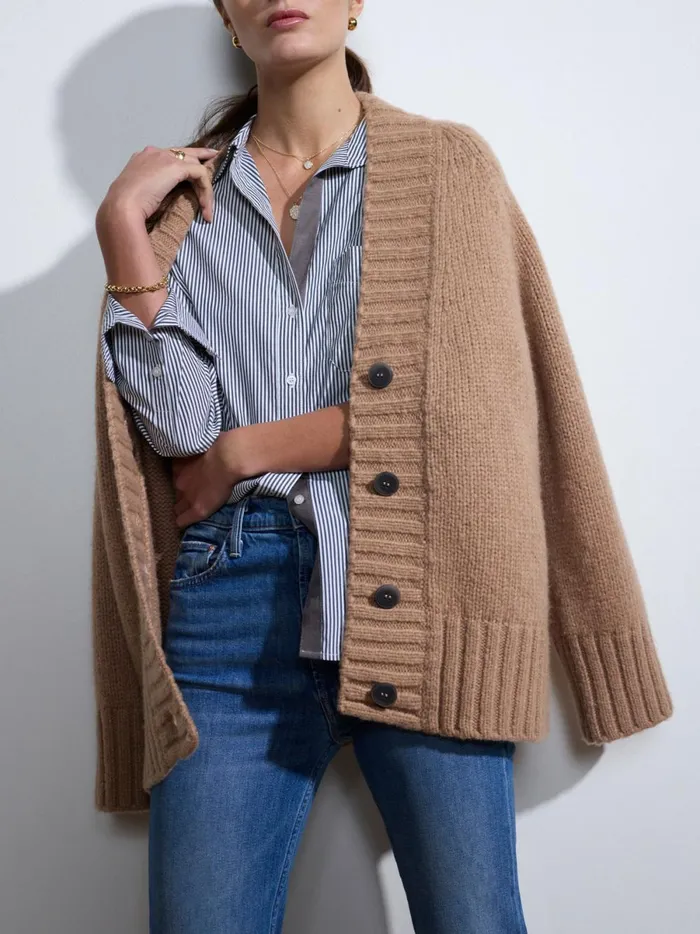 The Everyday Shirt Grey Stripe Women Brochu Walker Tops