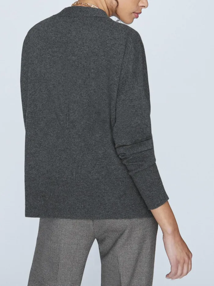 The Halo Cardigan Charcoal Melange Women Brochu Walker Cardigans