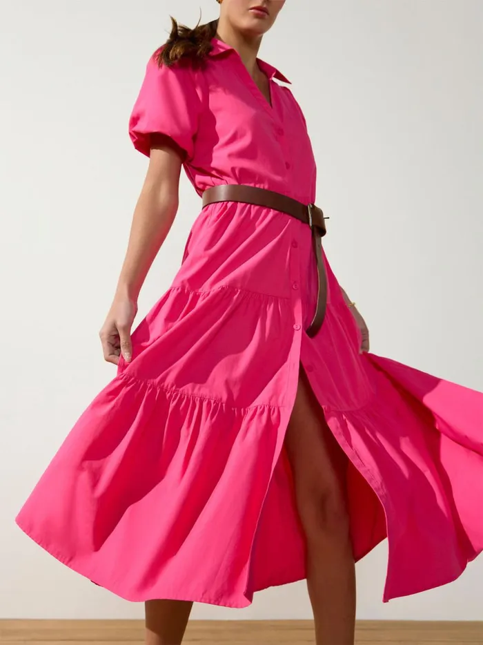 The Havana Dress Hot Pink Women Brochu Walker Dresses