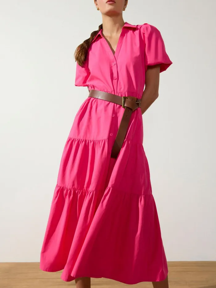 The Havana Dress Hot Pink Women Brochu Walker Dresses