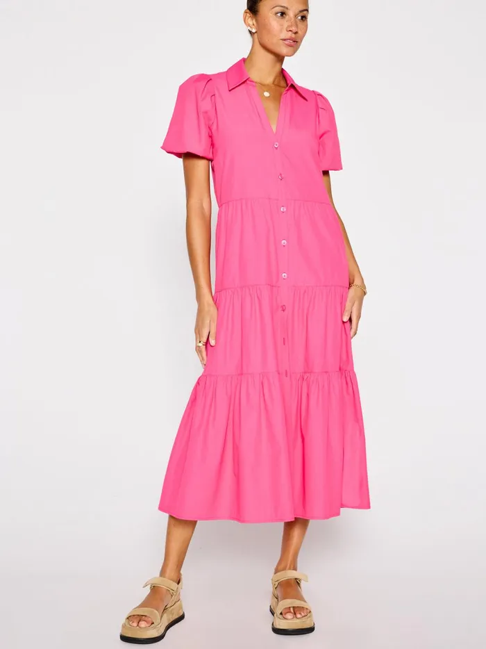 The Havana Dress Hot Pink Women Brochu Walker Dresses