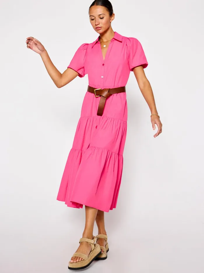 The Havana Dress Hot Pink Women Brochu Walker Dresses
