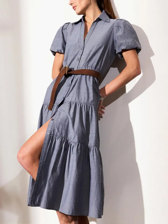 The Havana Dress Washed Slate Women Brochu Walker Dresses