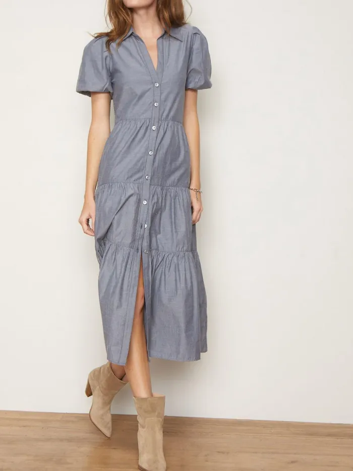 The Havana Dress Washed Slate Women Brochu Walker Dresses
