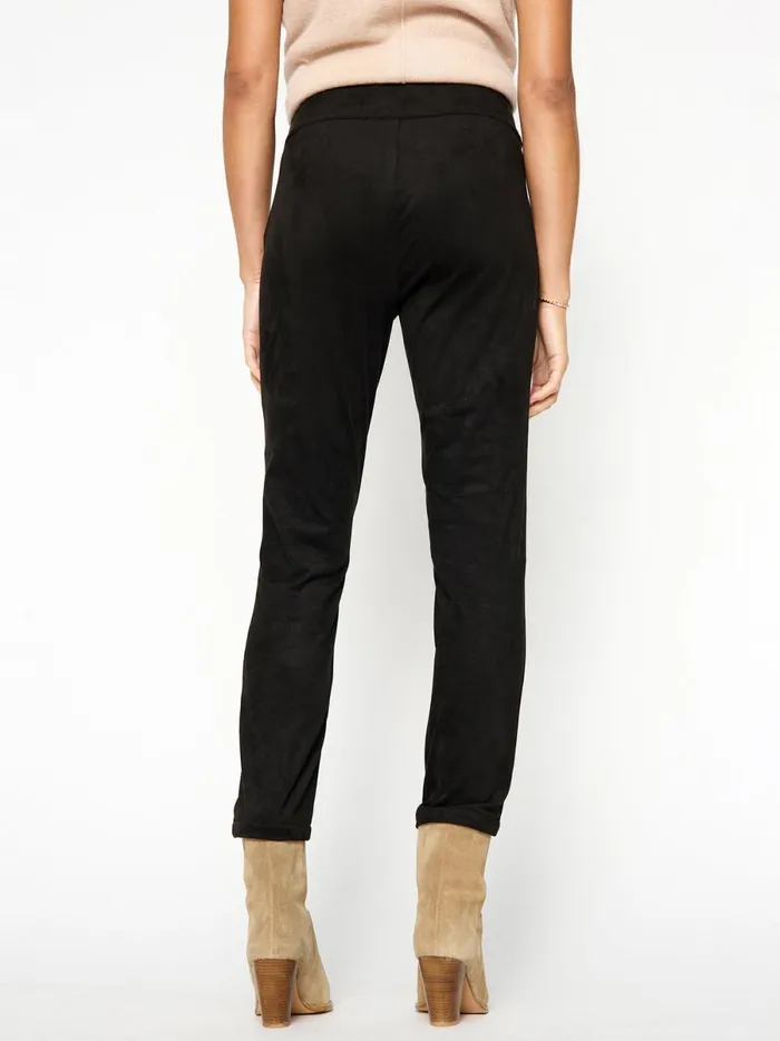 The Juniper Vegan Suede Pant Black Onyx Women Brochu Walker Bottoms